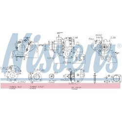 Turbocharger NISSENS 93642 OE Ref 4913502652