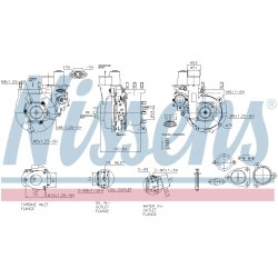 Turbocharger NISSENS 93643 OE Ref 1720130061