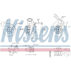 Turbocharger NISSENS 93663 OE Ref 504087676