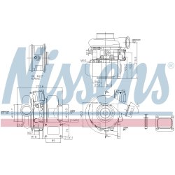 Turbocharger NISSENS 93665 OE Ref 500393559
