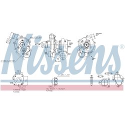 Turbocharger NISSENS 93667 OE Ref 1720130030