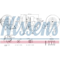 Turbocharger NISSENS 93678 OE Ref 1422955