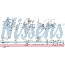 Turbocharger NISSENS 93680 OE Ref 1720151010A