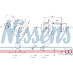 Turbocharger NISSENS 93681 OE Ref 1538374