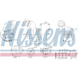 Turbocharger NISSENS 93691 OE Ref 5010437396