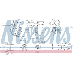 Turbocharger NISSENS 93695 OE Ref 1319281R