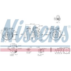 Turbocharger NISSENS 93701 OE Ref A0080967799