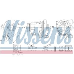 Turbocharger NISSENS 93717 OE Ref 21989961