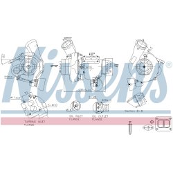 Turbocharger NISSENS 93720 OE Ref 2256197