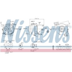 Turbocharger NISSENS 93721 OE Ref 4710962299