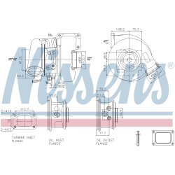 Turbocharger NISSENS 93727 OE Ref 504182630