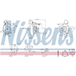 Turbocharger NISSENS 93730 OE Ref PMF000040