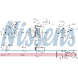 Turbocharger NISSENS 93731 OE Ref 14411EB71D
