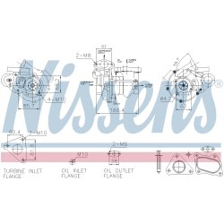 Turbocharger NISSENS 93732 OE Ref 14411VK50A