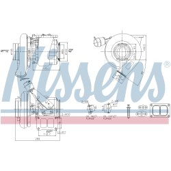 Turbocharger NISSENS 93739 OE Ref 21397620