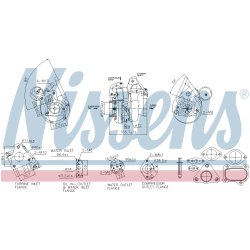 Turbocharger NISSENS 93754 OE Ref 14411VB301