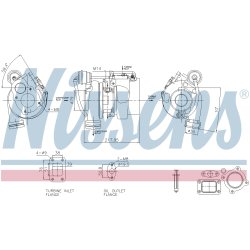 Turbocharger NISSENS 93760 OE Ref 7421096852