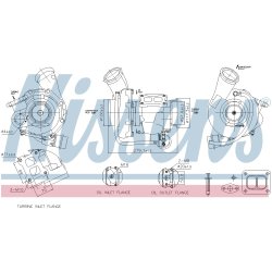 Turbocharger NISSENS 93762 OE Ref 2080644