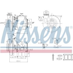 Turbocharger NISSENS 93769 OE Ref 20763168