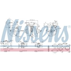 Turbocharger NISSENS 93779 OE Ref 14411EB300