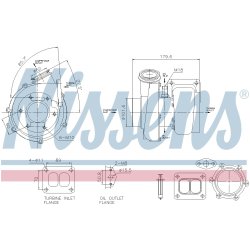Turbocharger NISSENS 93782 OE Ref 51091007750