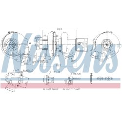 Turbocharger NISSENS 93788 OE Ref 51091017348
