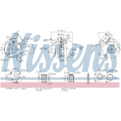 Turbocharger NISSENS 93796 OE Ref 1441100Q0GEX