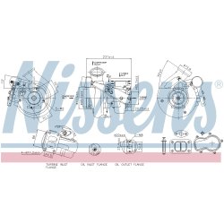 Turbocharger NISSENS 93848 OE Ref 4890542
