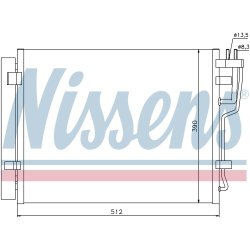 Condenser NISSENS 940007 OE Ref 97606-1H601 NISSENS