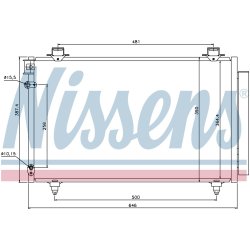 Condenser NISSENS 940081 OE Ref 88450-0F110 NISSENS