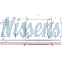 Condenser NISSENS 940085 OE Ref 884600D210 NISSENS
