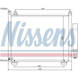 Condenser NISSENS 940092 OE Ref 9531086GA0000