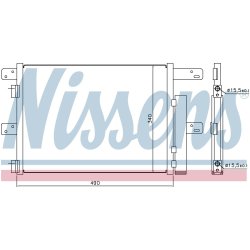 Condenser NISSENS 940096 OE Ref 504238741 NISSENS