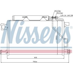 Condenser NISSENS 940100 OE Ref A2035002154 NISSENS