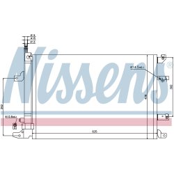 Condenser NISSENS 940103 OE Ref 30781281 NISSENS