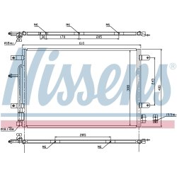 Condenser NISSENS 940139 OE Ref 8E0260401J NISSENS