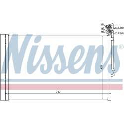 Condenser NISSENS 940157 OE Ref 95857311101 NISSENS