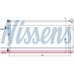 Condenser NISSENS 940158 OE Ref 2765000Q2L NISSENS