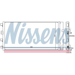 Condenser NISSENS 940161 OE Ref 921008028R NISSENS