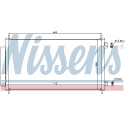 Condenser NISSENS 940163 OE Ref 80110-SWA-A01 NISSENS