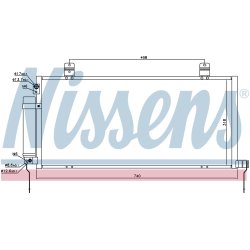 Condenser NISSENS 940164 OE Ref MR958343 NISSENS