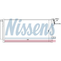Condenser NISSENS 940169 OE Ref 51838048 NISSENS