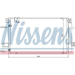 Condenser NISSENS 940170 OE Ref 88450-0F140 NISSENS