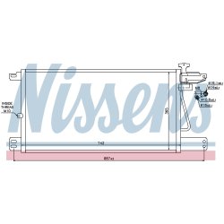 Condenser NISSENS 940198 OE Ref 1752264 NISSENS