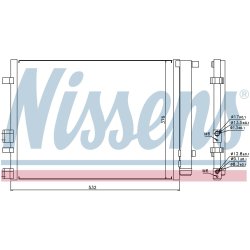 Condenser NISSENS 940221 OE Ref 976064P000 NISSENS