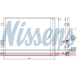 Condenser NISSENS 940224 OE Ref 97606-1J210 NISSENS