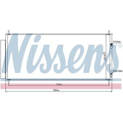 Condenser NISSENS 940240 OE Ref 80110TF0003 NISSENS