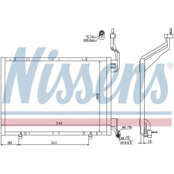Condenser NISSENS 940287 OE Ref 1807860 NISSENS