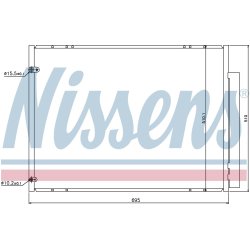 Condenser NISSENS 940298 OE Ref 884600E020 NISSENS