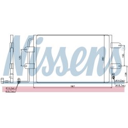 Condenser NISSENS 940305 OE Ref 1C0820413C NISSENS